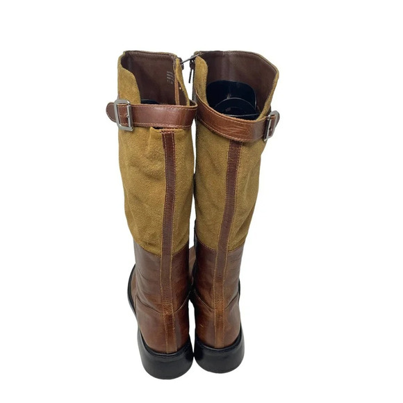 Matisse Suede and Leather Tan Cognac Brown Tall Riding Boots Size 7.5 - Picture 6 of 11